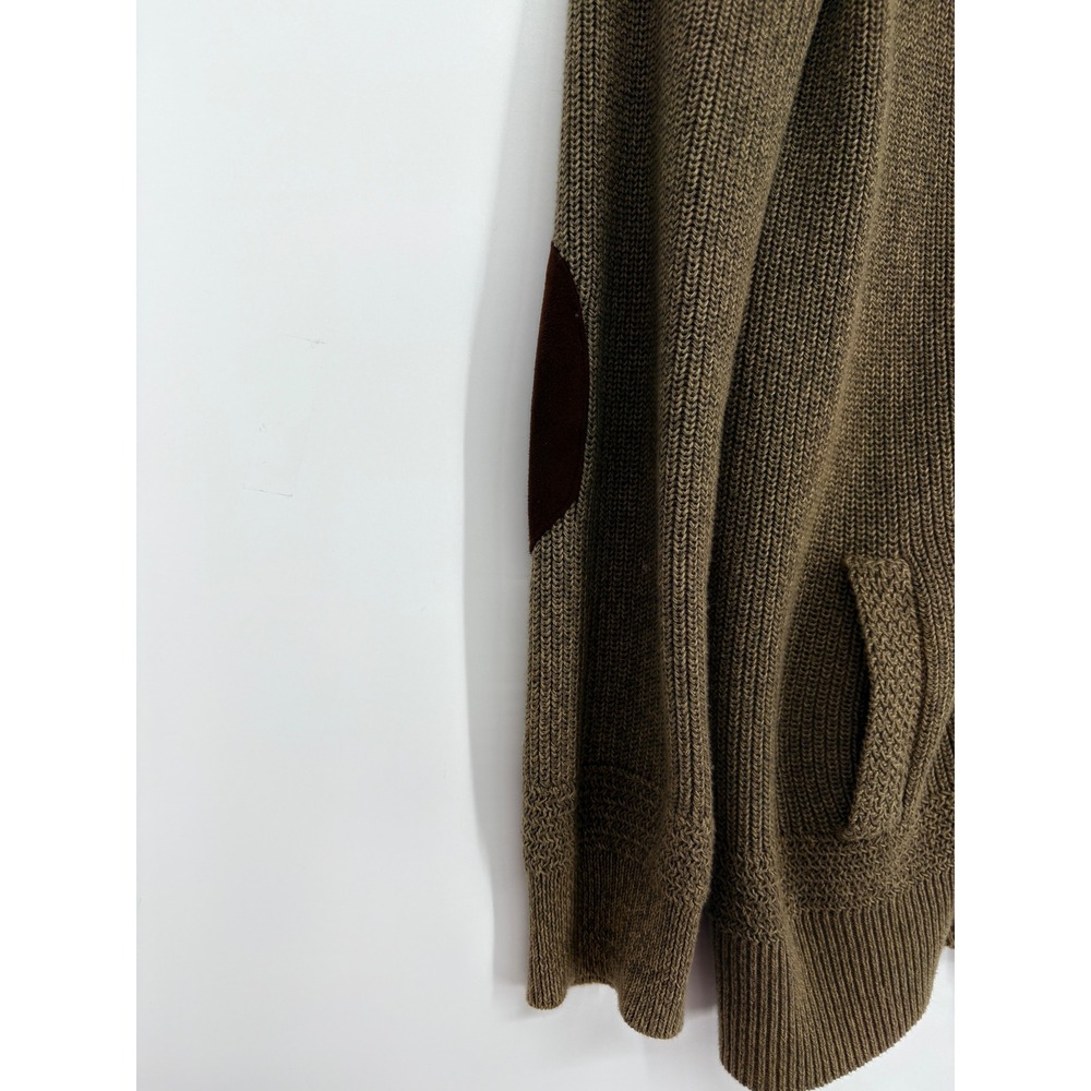 VTG LRL Sweater Cardigan Elbow Patches Green Knit Fox Hunt Buttons Equestrian PS - Picture 5 of 16